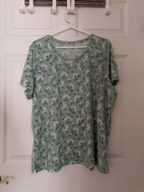 Brand New Spring Floral Green Pyjamas